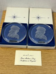 2 Danbury Mint Mother's Day Paperweights