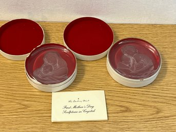 2 Danbury Mint Mother's Day Paperweights