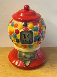 Gumball Porcelain Coin Bank