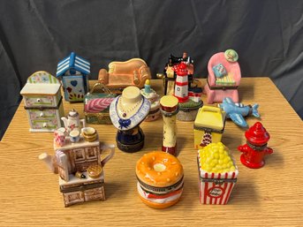 Collection Of Porcelain Tricket Boxes