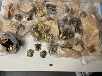 Collection Of Large Vintage Military Pins