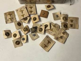 Collection Of Vintage Military Pins & Broches