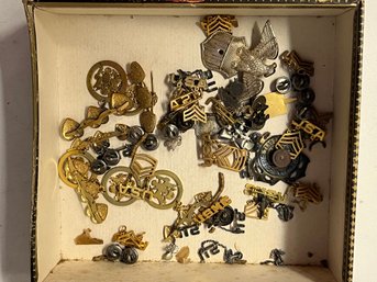 Collection Of Small Vintage Military Pins