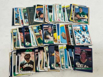 Collection Of Vintage Oakland A's Baseball Cards