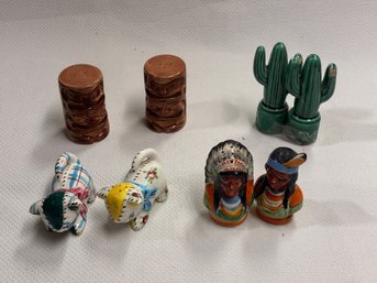 Collection Of Porcelain Salt And Pepper Figurines