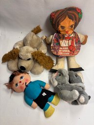 Collection Of Vintage Plush Toys