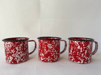Set Of 3 Red Cups