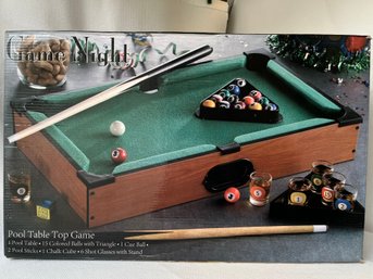 Game Night Pool Table Top Game