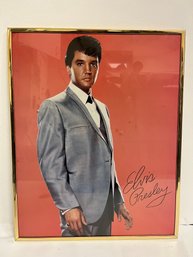 Signed Elvis Presley Framed Photo