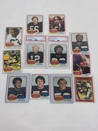 Collection Of 1976 Pittsburgh Steelers Football Cards