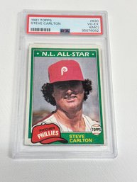 1981 Topps Steve Carlton Baseball Card (PSA 4MC)