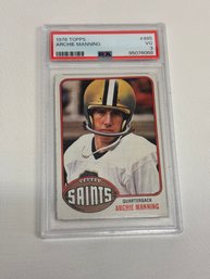 1976 Topps Archie Manning Football Card (PSA 3)