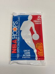 An Unopened Pack Of 1989 NBA Hoops Cards 2