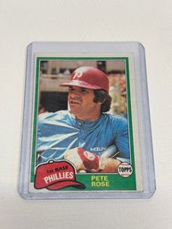 1981 Topps Pete Rose Baseball Card