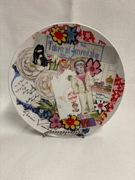 Vintage Gloria Vanderbilt 'Token Of Friendship' Collectible Plate By Taste Seller Sigma