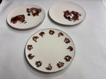 Isaac Mizrahi Dog Plates