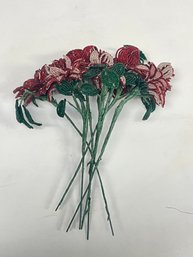 Homemade Beaded Flowers