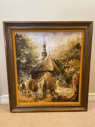 Thatch Church - Oil On Canvas Original