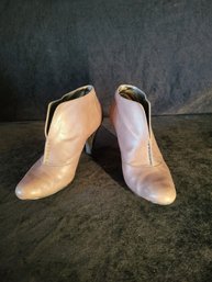 Loft 7M Leather 3' Heel Slip On Booties