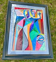 Colorful Abstract - Signed Jay Paul Apodaca 9/1/00