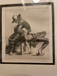 Engraving On Paper Artist Proof III By Oliver