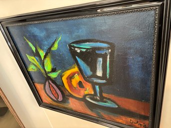 Still Life - Oil On Canvas - Signed Dubois