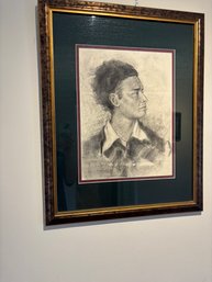 Pencil Drawing Signed - De La Cruz