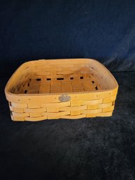 Peterboro Wood Basket    14x14x4  Inches