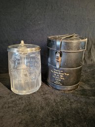 Antique - Rubicon Large Crystal Beer Stein With Leather Case