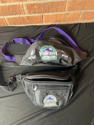 Two Vintage Rockies Fanny Packs