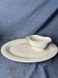 Gravy Boat And Platter