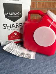 Sharps 2 Gallon Needle Holder - New