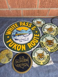 Metal Yukon Route Sign And Patches