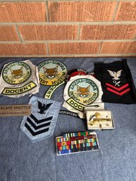 Bundle Of Patches And Military Pins
