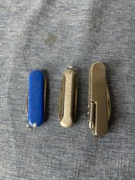 Three Pocket Knives