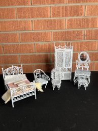 Doll House Furniture Bundle - Metal Wicker