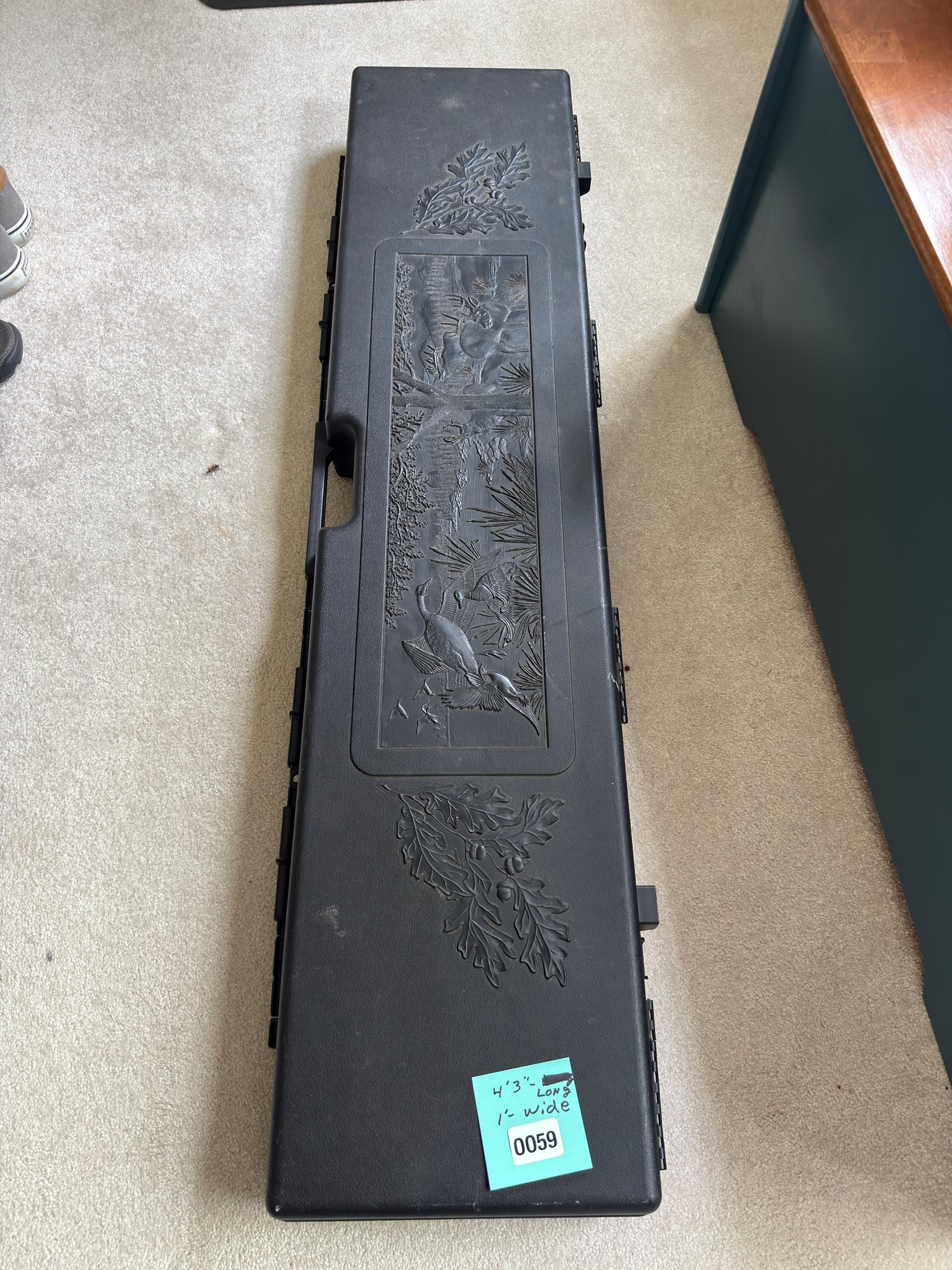 059 - Contico Hard Plastic Double Rifle/Shotgun Case With Molded ...