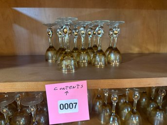007 - Amber-Tone Stemware