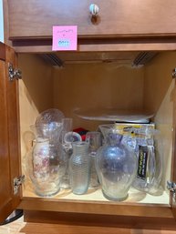 011 - Assorted Decorative Glass Vases