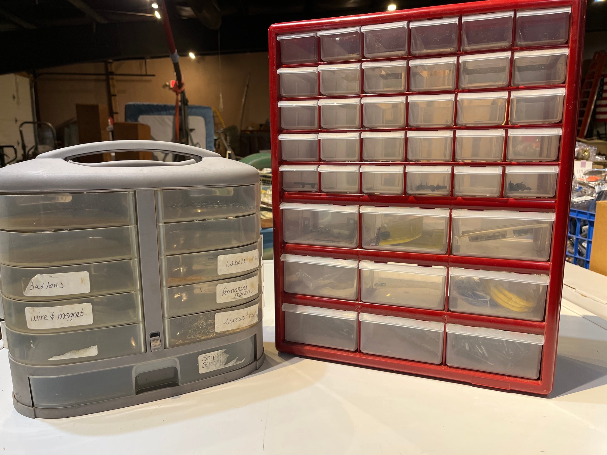 2 Storage Containers With Multiple Draws #12011 | Auctionninja.com