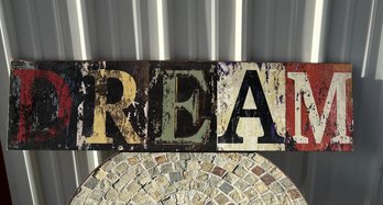 Wooden Dream Sign Wall Art