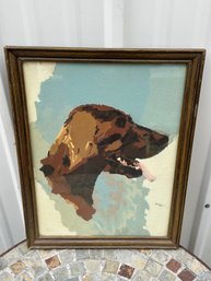 Vintage Painting Of A Dog