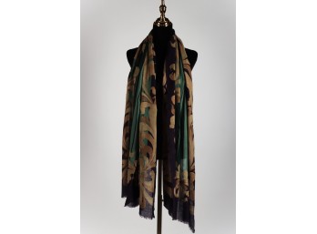Fitz & Company Embroidered Pashmina - Floral Scroll Motif