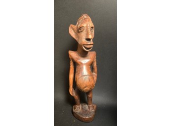 Carved Wood Standing Figure - Central African Style