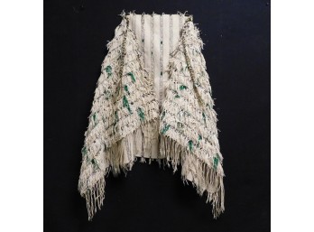 Berber Wool Hendira Cloak With Geometric Weave