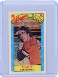 1979 Kellogg's 3-D Super Stars Jack Clark #40