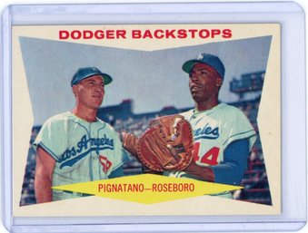1960 Topps Dodger Backstops (Joe Pignatano / John Roseboro) CPC #292