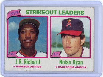 1980 Topps 1979 Strikeout Leaders (J.R. Richard / Nolan Ryan) #206