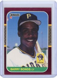 1987 Donruss Opening Day Barry Bonds RC #163b