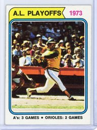 1974 Topps 1973 A.L. Playoffs ALCS #470 Reggie